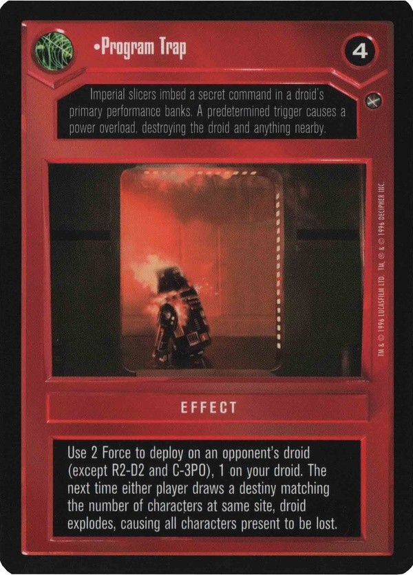 Star Wars CCG (SWCCG) Program Trap
