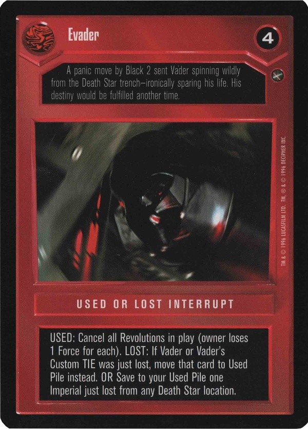 Star Wars CCG (SWCCG) Evader