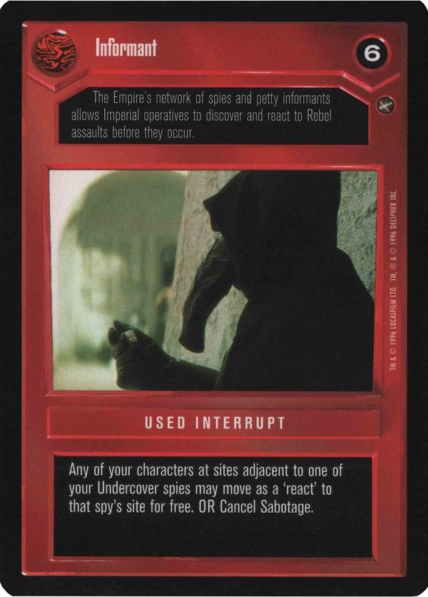 Star Wars CCG (SWCCG) Informant