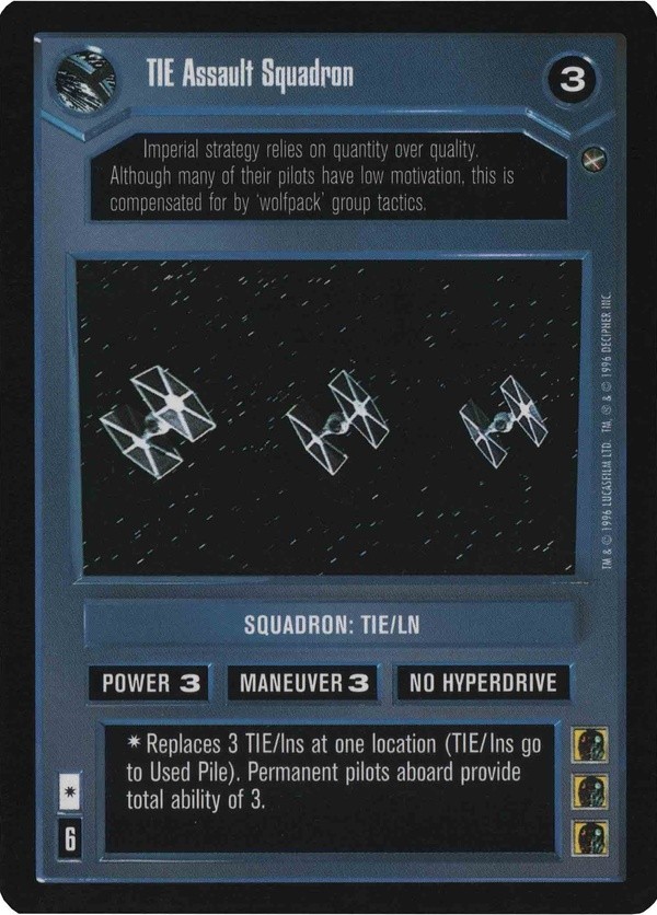 Star Wars CCG (SWCCG) TIE Assault Squadron