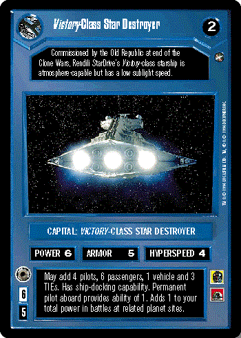 Star Wars CCG (SWCCG) Victory-Class Star Destroyer