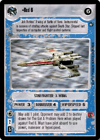 Star Wars CCG (SWCCG) Red 6