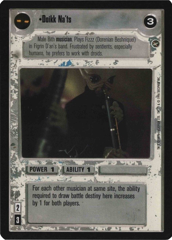 Star Wars CCG (SWCCG) Doikk Na'ts