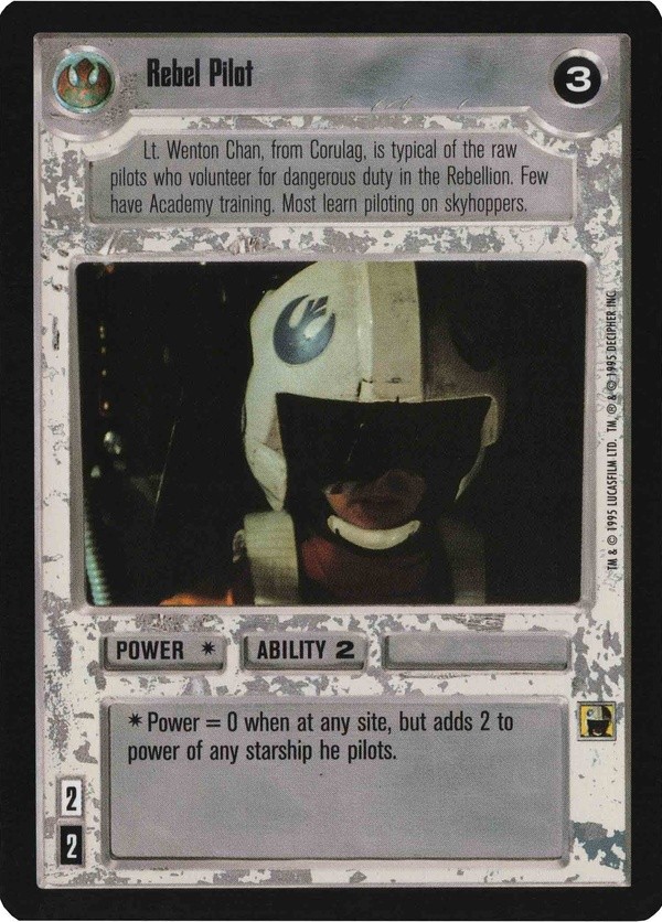 Star Wars CCG (SWCCG) Rebel Pilot
