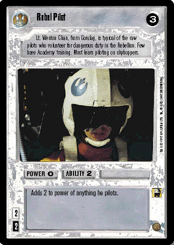 Star Wars CCG (SWCCG) Rebel Pilot