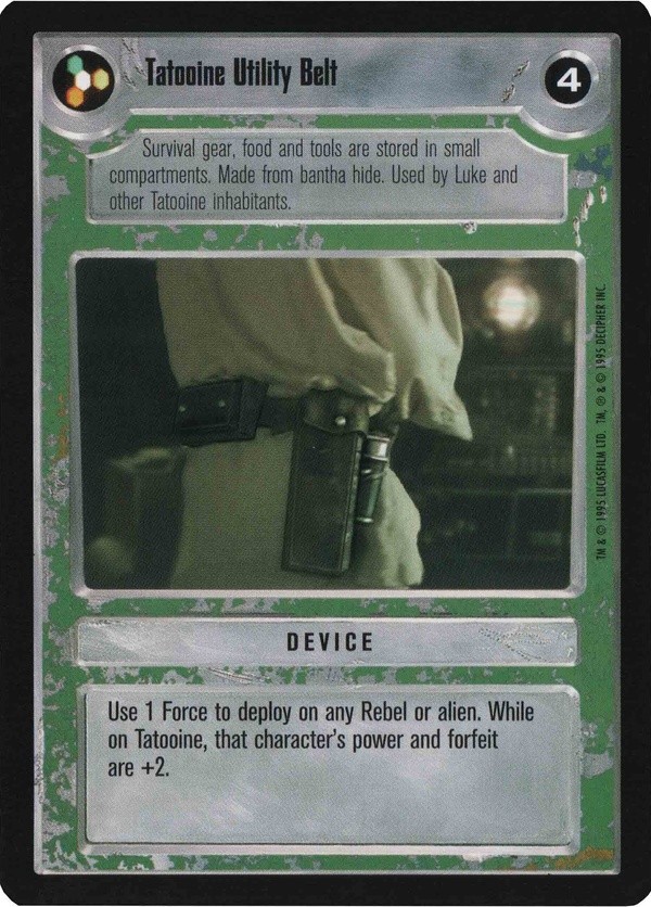 Star Wars CCG (SWCCG) Tatooine Utility Belt