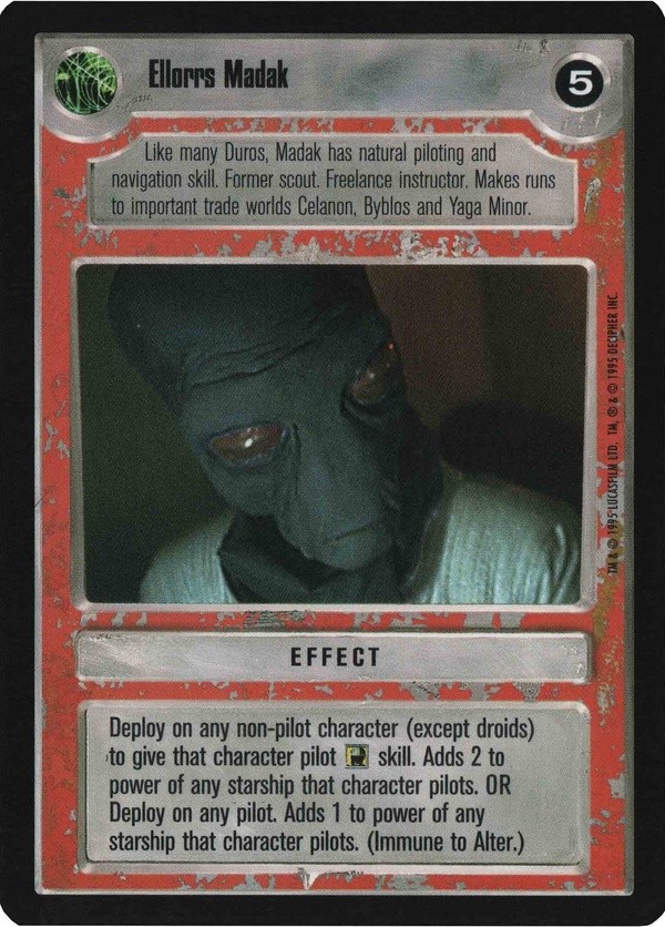 Star Wars CCG (SWCCG) Ellorrs Madak