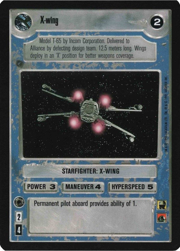 Star Wars CCG (SWCCG) X-wing