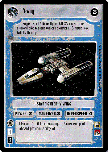 Star Wars CCG (SWCCG) Y-wing