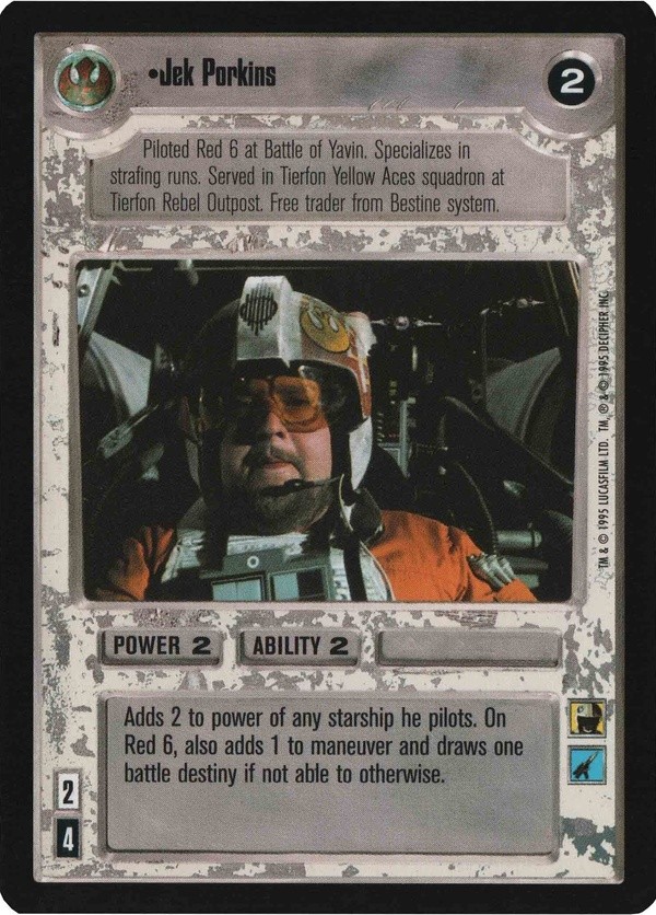Star Wars CCG (SWCCG) Jek Porkins