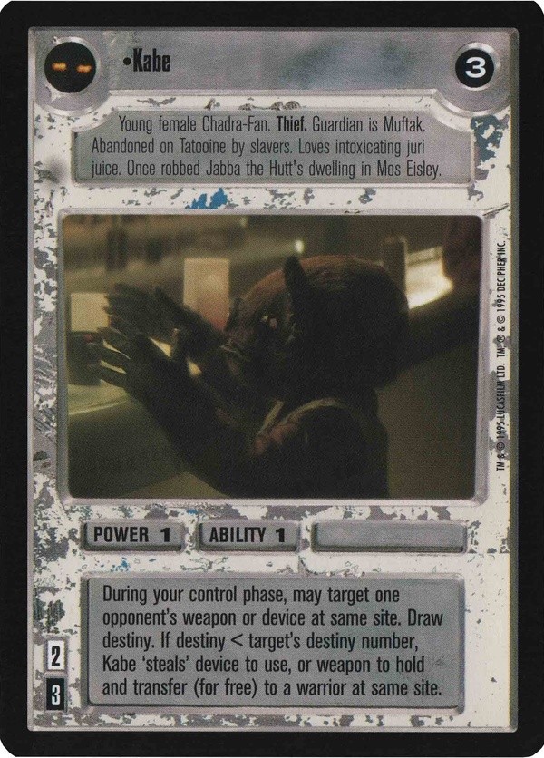 Star Wars CCG (SWCCG) Kabe