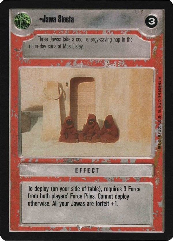 Star Wars CCG (SWCCG) Jawa Siesta