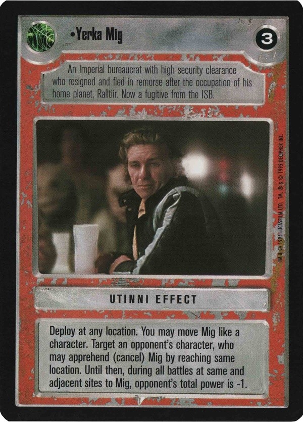 Star Wars CCG (SWCCG) Yerka Mig