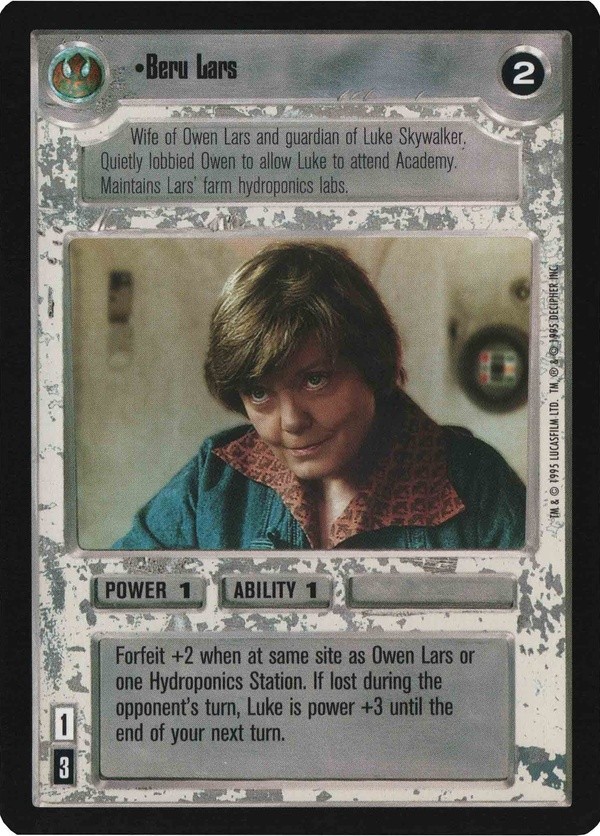 Star Wars CCG (SWCCG) Beru Lars
