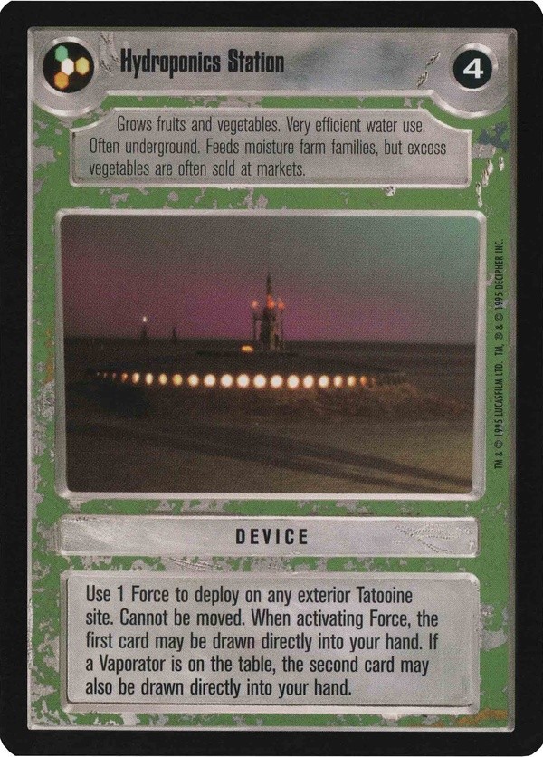 Star Wars CCG (SWCCG) Hydroponics Station