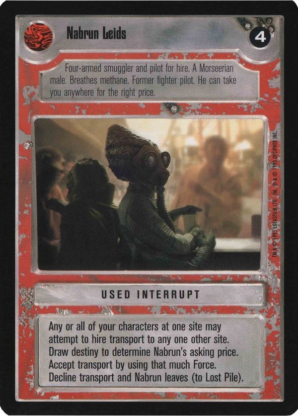Star Wars CCG (SWCCG) Nabrun Leids