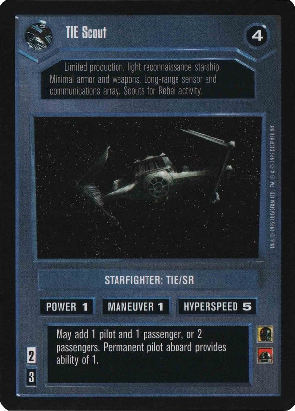 Star Wars CCG (SWCCG) TIE Scout