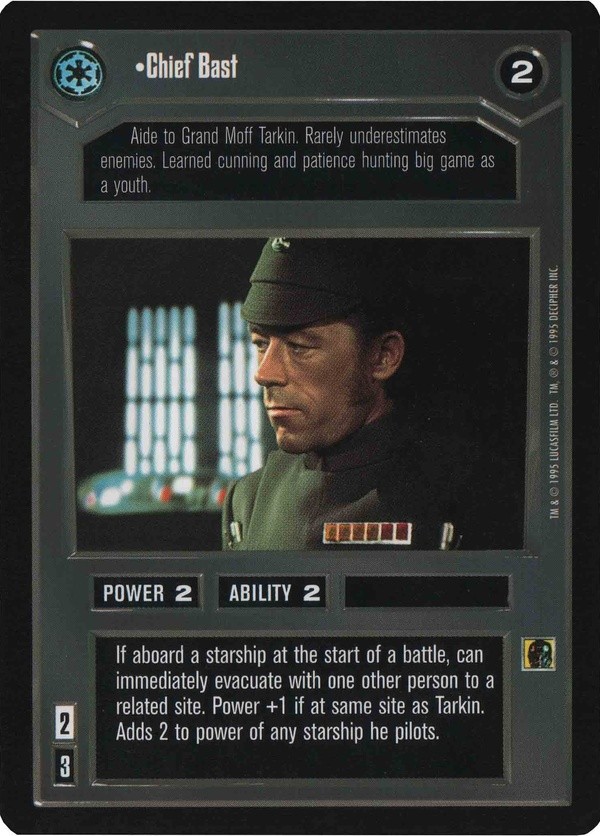 Star Wars CCG (SWCCG) Chief Bast