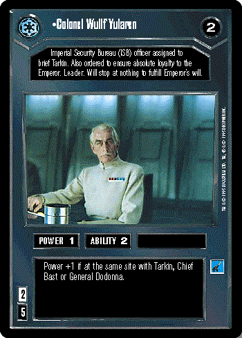 Star Wars CCG (SWCCG) Colonel Wullf Yularen