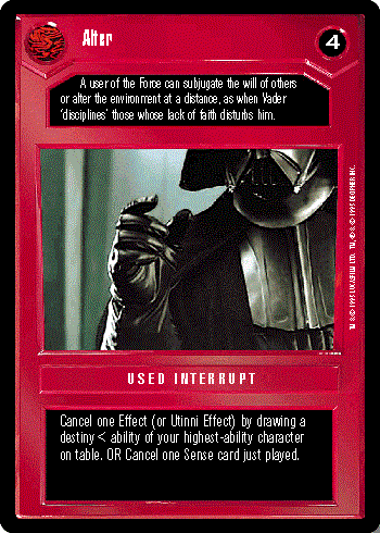 Star Wars CCG (SWCCG) Alter