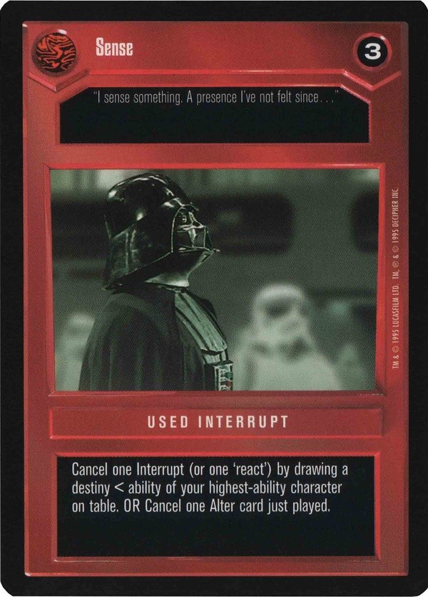 Star Wars CCG (SWCCG) Sense