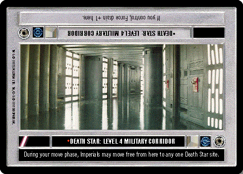 Star Wars CCG (SWCCG) Death Star: Level 4 Military Corridor