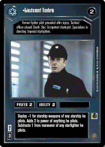 Star Wars CCG (SWCCG) Lieutenant Tanbris