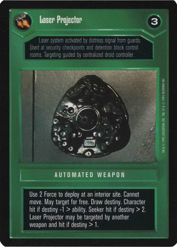 Star Wars CCG (SWCCG) Laser Projector