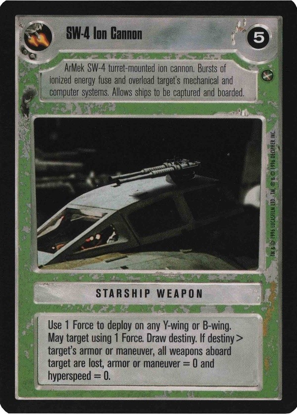 Star Wars CCG (SWCCG) SW-4 Ion Cannon