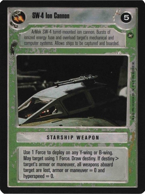 Star Wars CCG (SWCCG) SW-4 Ion Cannon