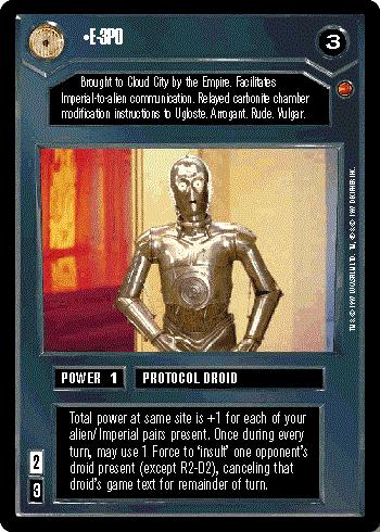 Star Wars CCG (SWCCG) E-3PO