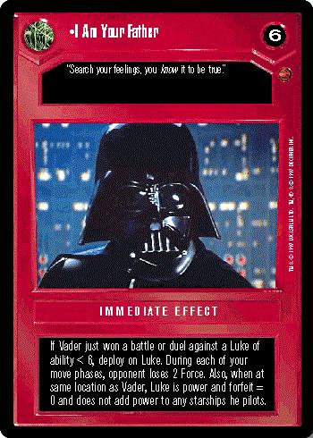 Star Wars CCG (SWCCG) I Am Your Father