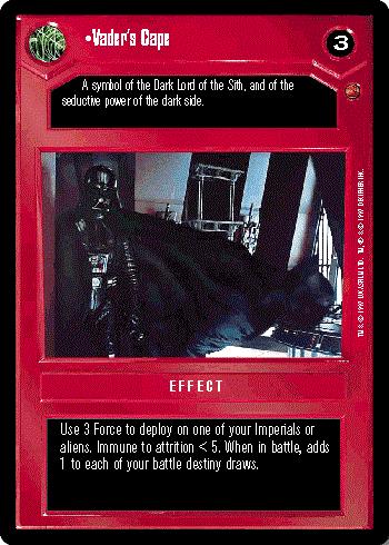 Star Wars CCG (SWCCG) Vader's Cape