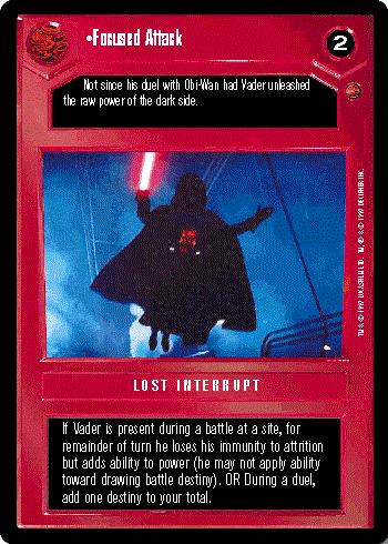 Star Wars CCG (SWCCG) Focused Attack