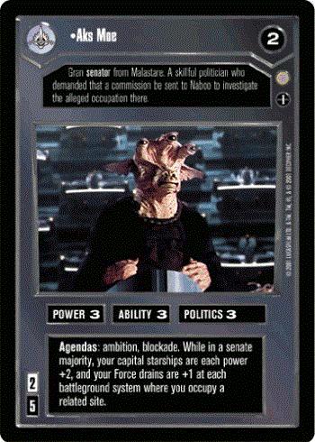 Star Wars CCG (SWCCG) Aks Moe