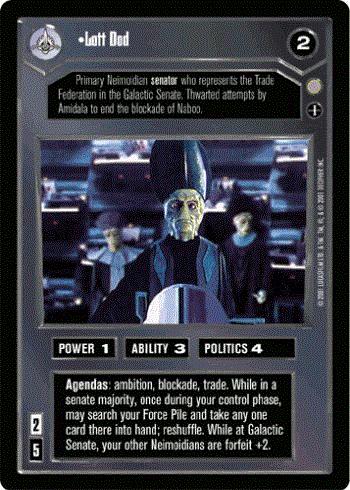 Star Wars CCG (SWCCG) Lott Dod