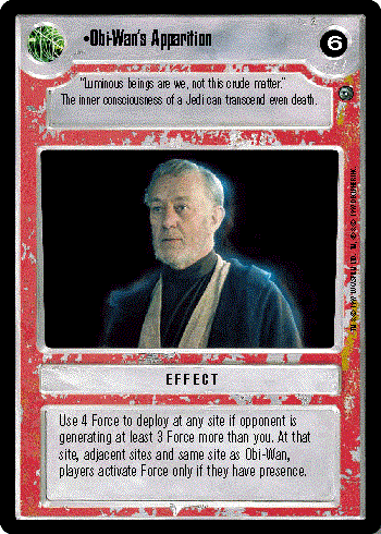 Star Wars CCG (SWCCG) Obi-Wan's Apparition