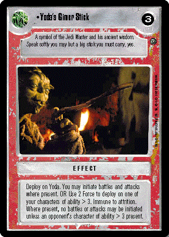 Star Wars CCG (SWCCG) Yoda's Gimer Stick