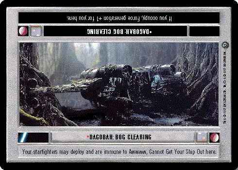 Star Wars CCG (SWCCG) Dagobah: Bog Clearing