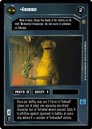 Star Wars CCG (SWCCG) Amanaman