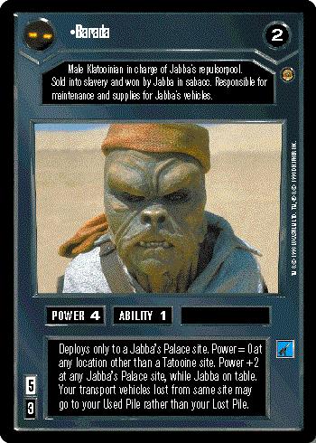 Star Wars CCG (SWCCG) Barada