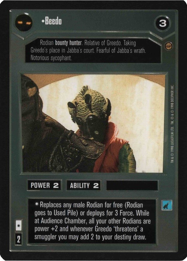 Buy Beedo | Jabba's Palace | SWCCGStore.com