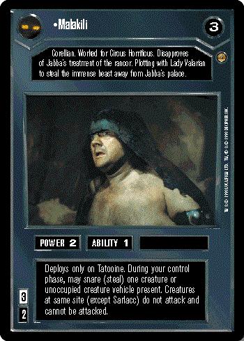 Star Wars CCG (SWCCG) Malakili