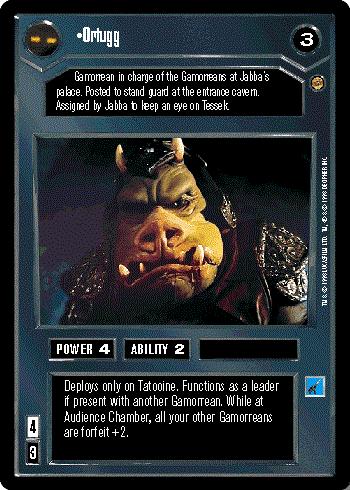 Star Wars CCG (SWCCG) Ortugg