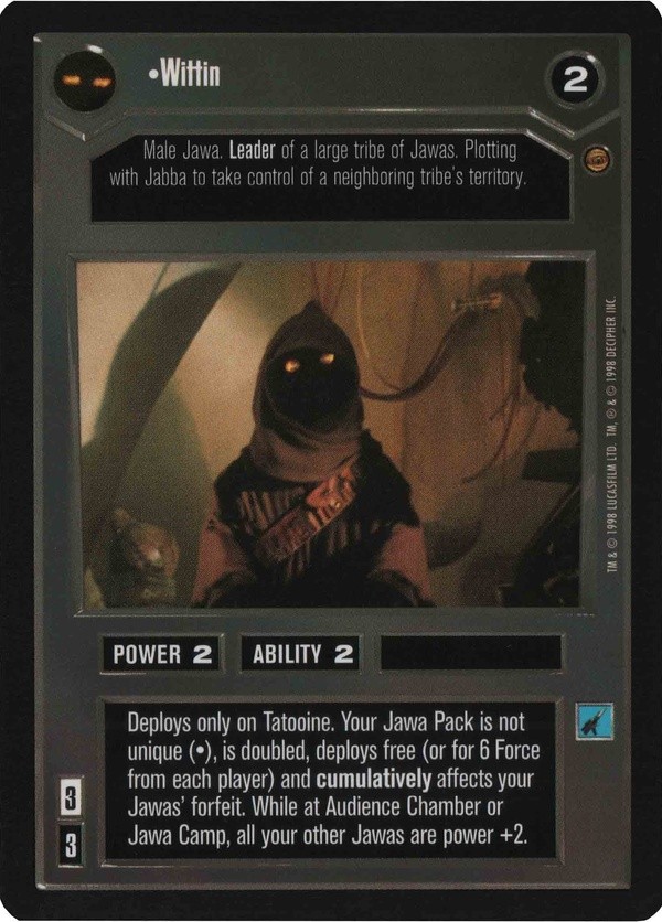 Star Wars CCG (SWCCG) Wittin