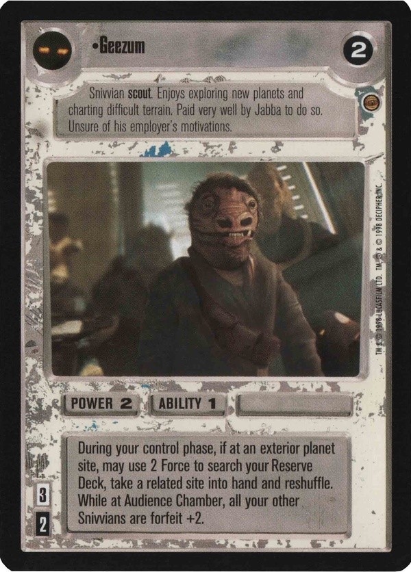 Star Wars CCG (SWCCG) Geezum