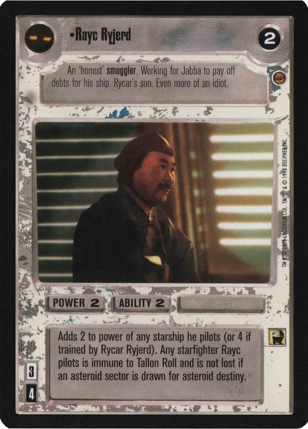Star Wars CCG (SWCCG) Rayc Ryjerd