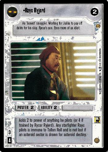 Star Wars CCG (SWCCG) Rayc Ryjerd