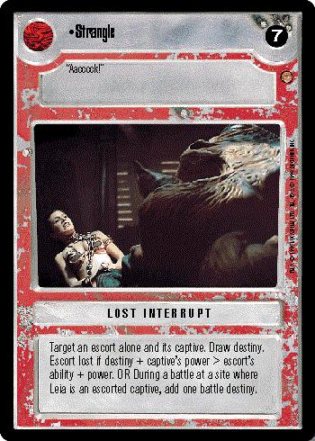 Star Wars CCG (SWCCG) Strangle