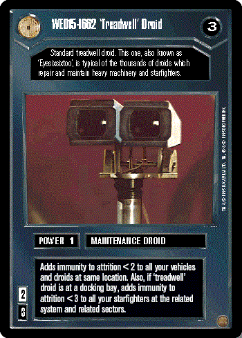 Star Wars CCG (SWCCG) WED15-1662 'Treadwell' Droid